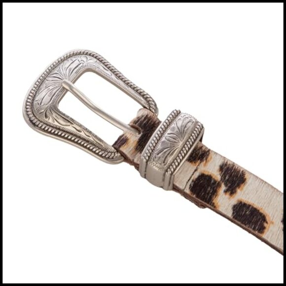 Western Leather Belt Vintage Cowgirl Chic Slim Fit Boho Accessory main image 5